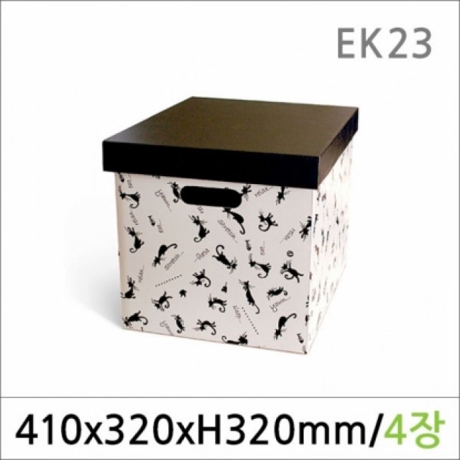 EK23/종이정리함/믹스고양이 4매