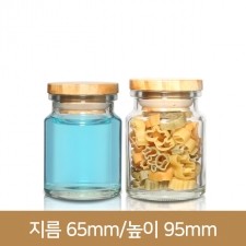 유리병 허브원형(小) 150ml(A) 나무콜크 60개(박스상품)