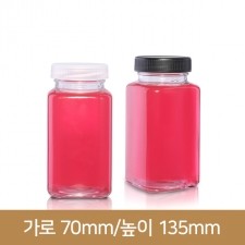 유리병 잼병 사각쨈 400g(A) 플라스틱마개 58파이 40개(박스상품)