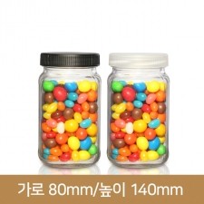 유리병 잼병 사각쨈 500g(A) 플라스틱마개 70파이 40개(박스상품)