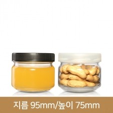 유리병 잼병 쨈375g (A) 플라스틱마개 89파이 36개(박스상품)