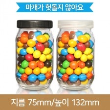유리병 잼병 (SALE)고려쨈580g(A) - 플라스틱마개 70파이 40개(박스상품)