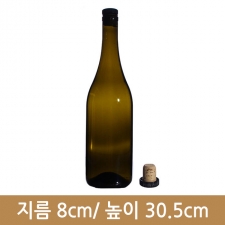유리병 와인 750 녹색 보르뉴(HN) 24개